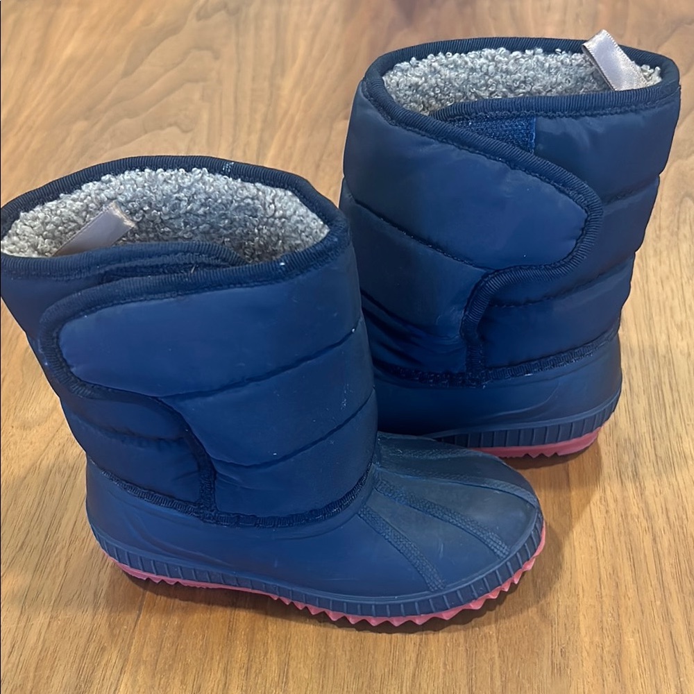 Old Navy toddler 9 Navy Blue Winter snow Boots